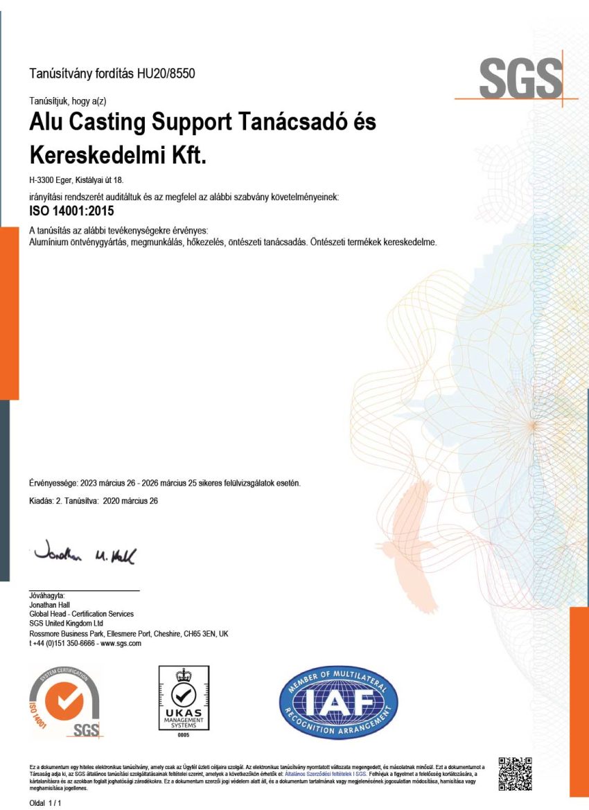 Alu-Casting_ISO14001_issue2_2023_HU